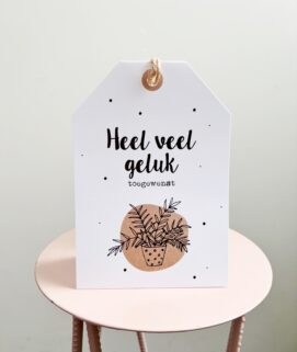 Heel veel geluk wenskaart