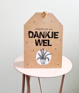 Dankjewel wenskaart